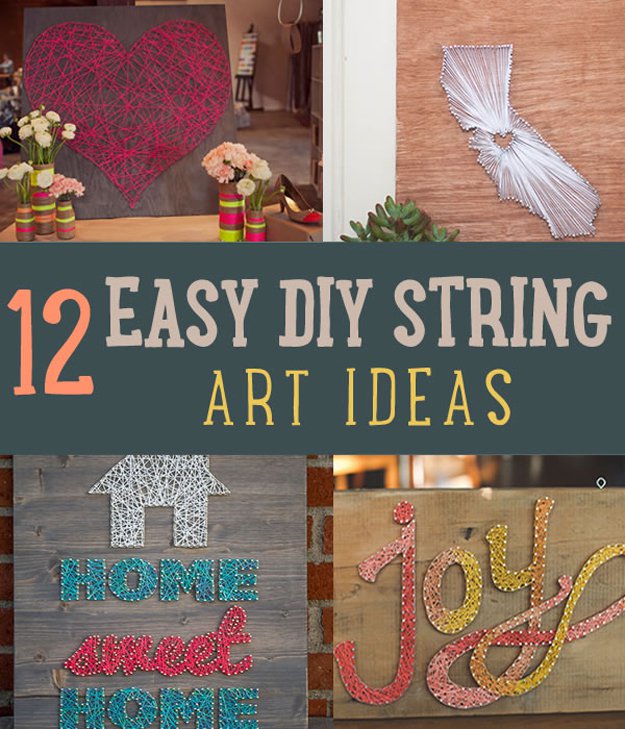 12 Easy DIY Home Decor Ideas Using String