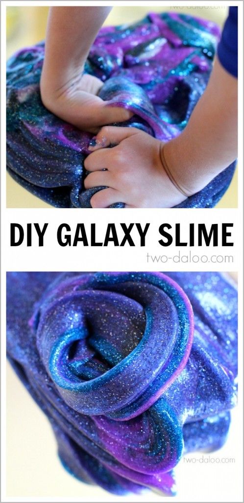 Night Sky Activities for Preschool: Galaxy Slime